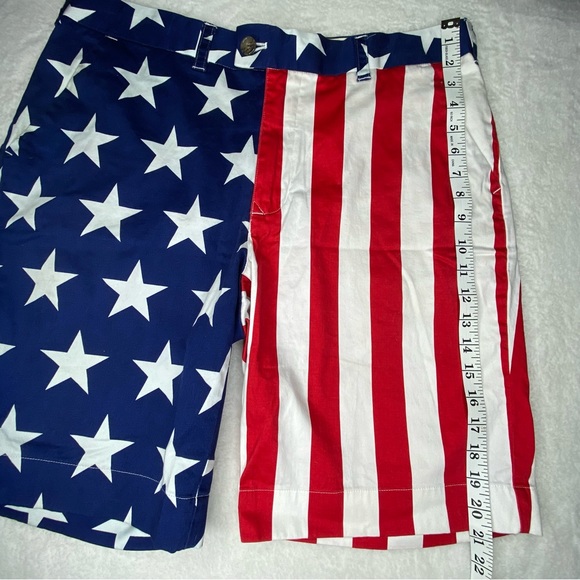 Loudmouth Shorts Red White Blue Stars and Stripes Sz 36 - Picture 8 of 8